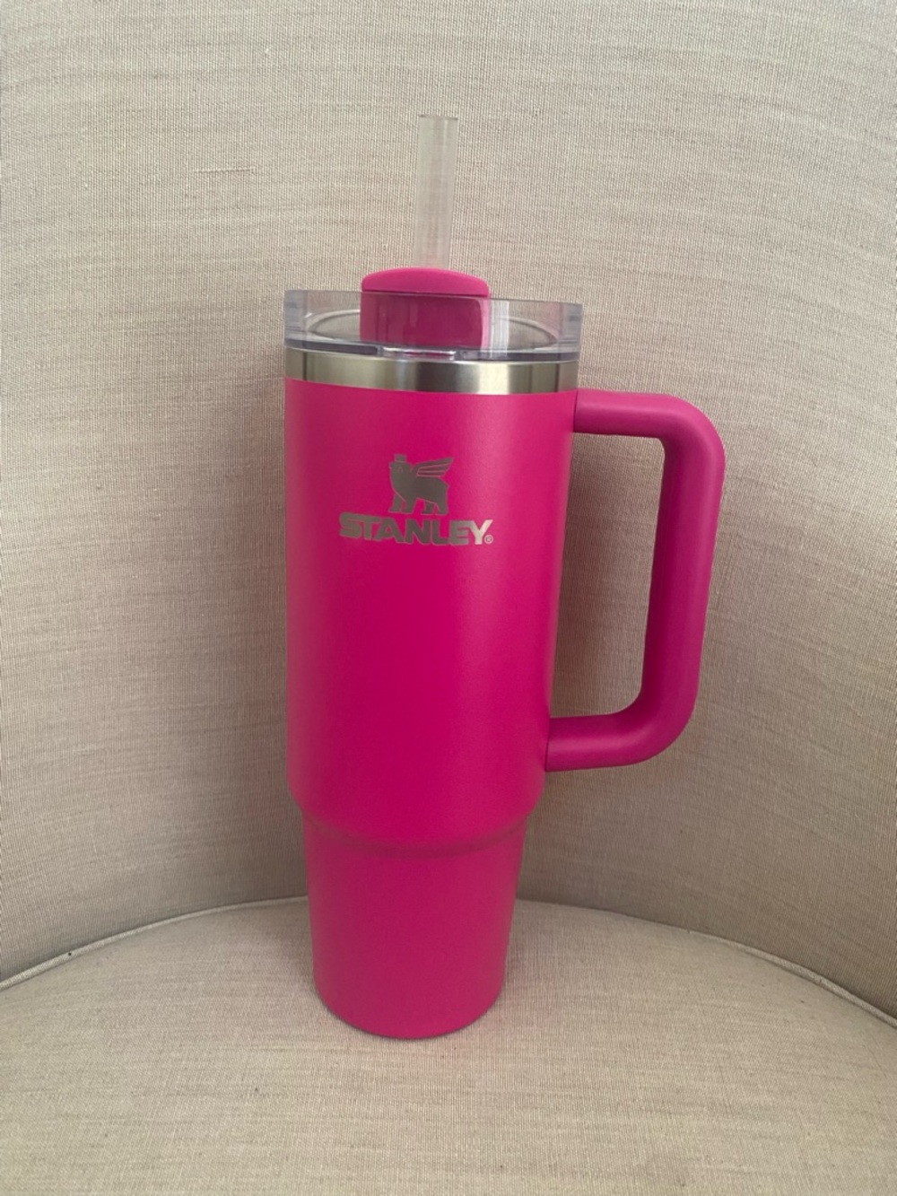 Stanley 30 oz Pink Travel Mug with Handle